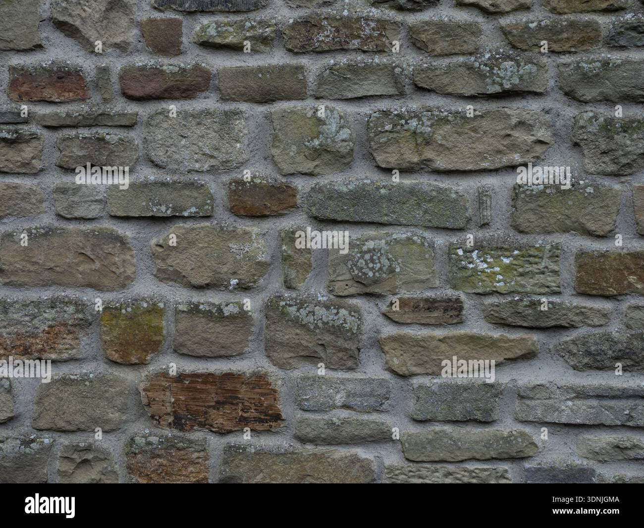 Rustic Weathered Dry Stone Wall Rock Texture Stock Photo