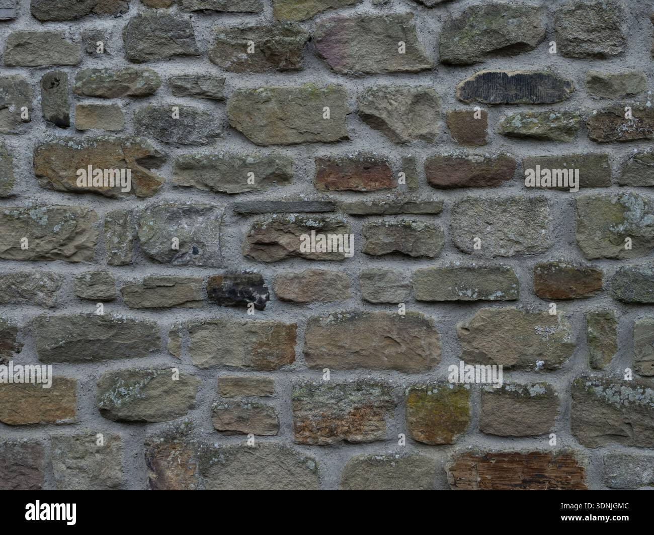 Clean Neutral Stone Facade Background Stock Photo