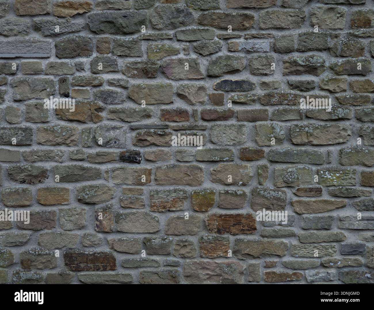 Rustic Weathered Dry Stone Wall Seamless Rock Texture Stock Photo