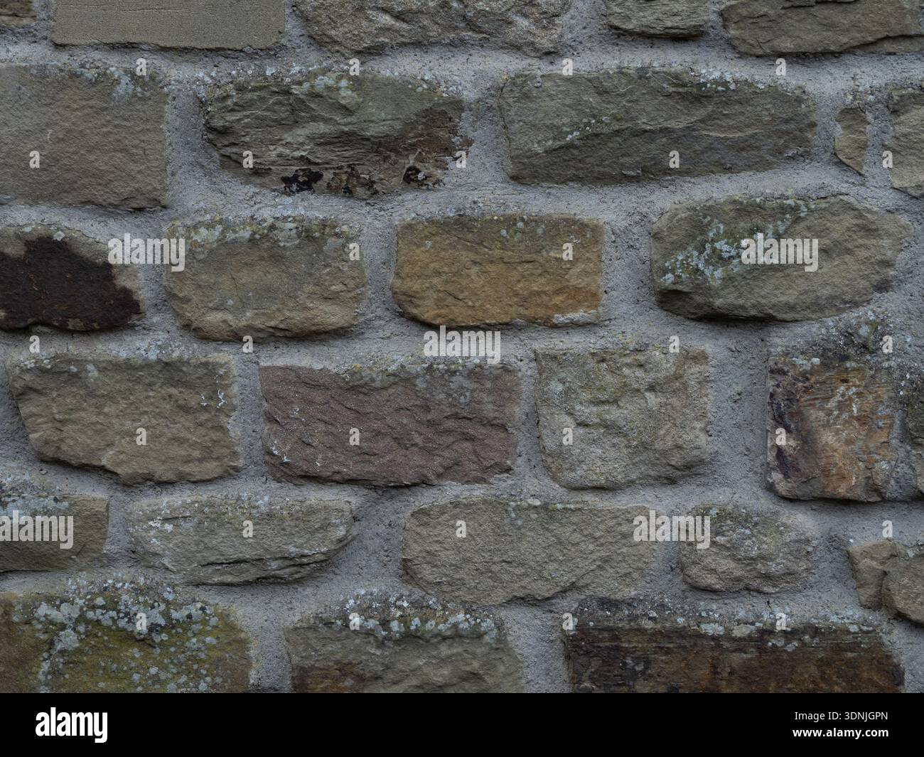 Rustic Weathered Dry Stone Wall Seamless Rock Texture Stock Photo