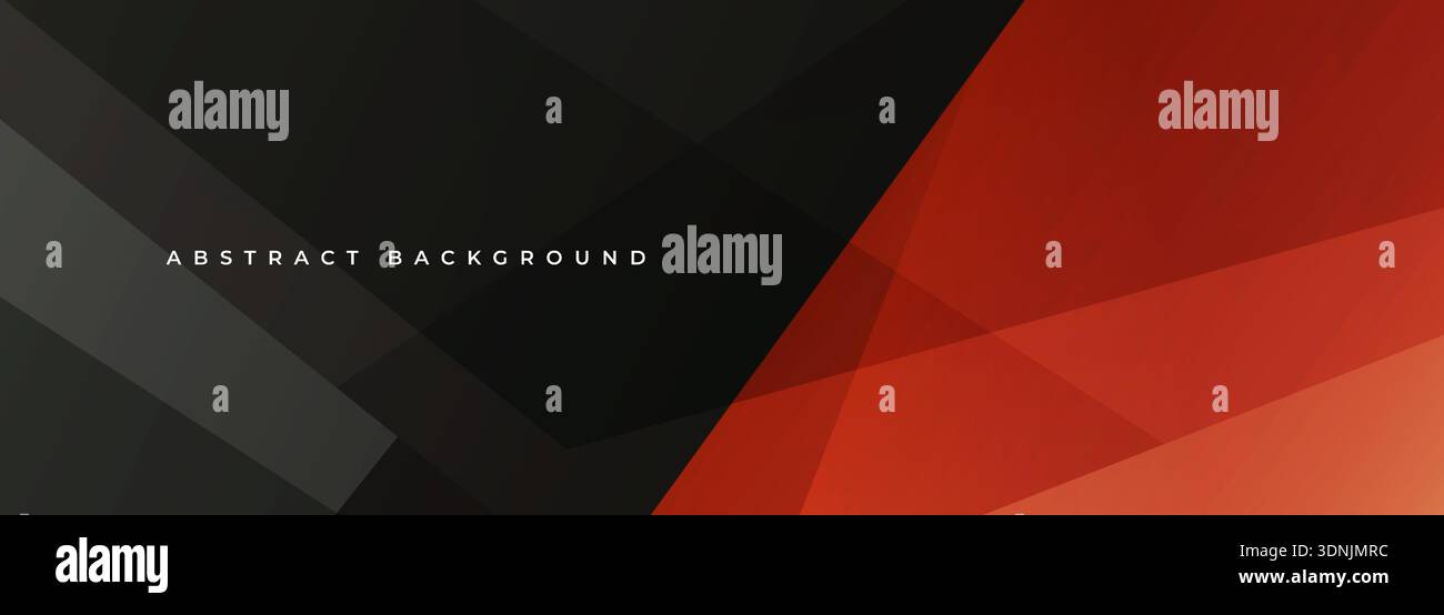 Bold redblack abstract background with angular geometric planes, dramatic contrast and gradient overlays, designed for tech startup hero banners Stock Vector