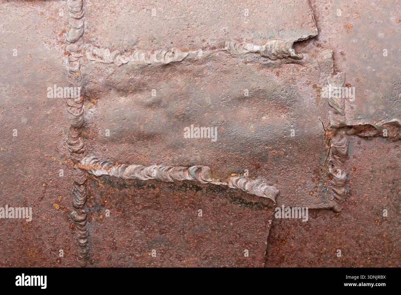 old worn corroded rusty metal steel background texture Stock Photo