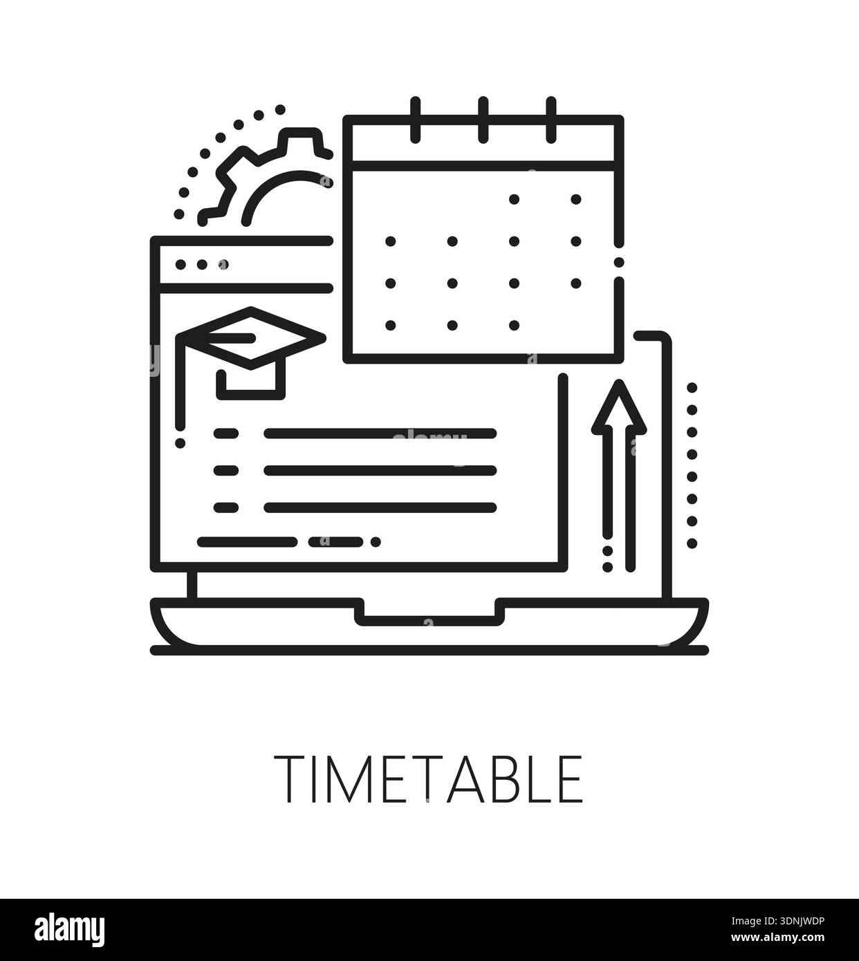 Timetable school Black and White Stock Photos & Images - Alamy