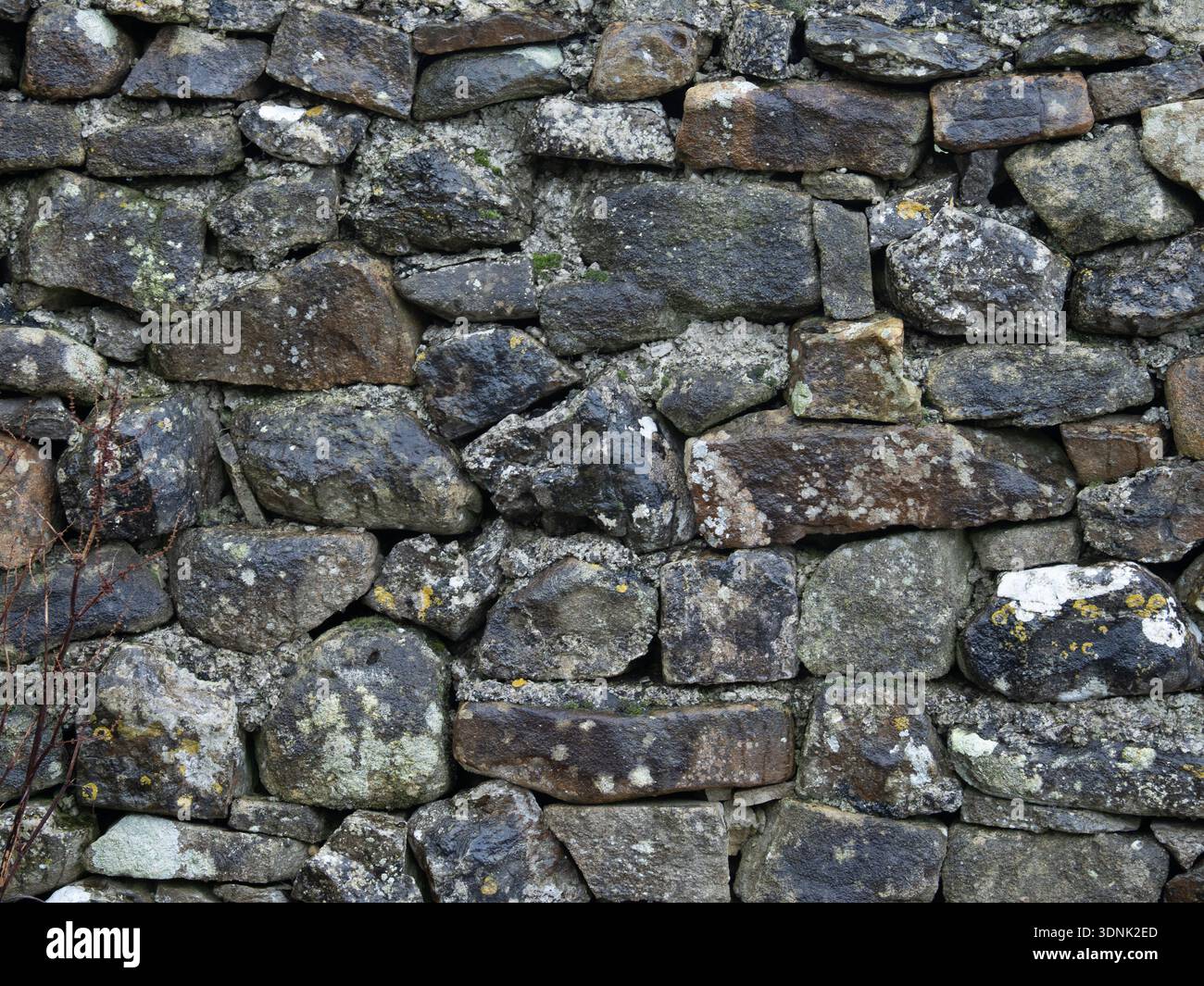 Aged Grey Limestone Wall Natural Stone Texture Stock Photo