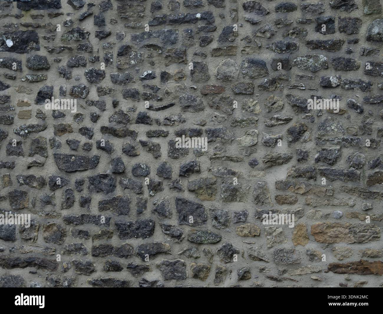 Aged Grey Limestone Wall Natural Stone Texture Stock Photo