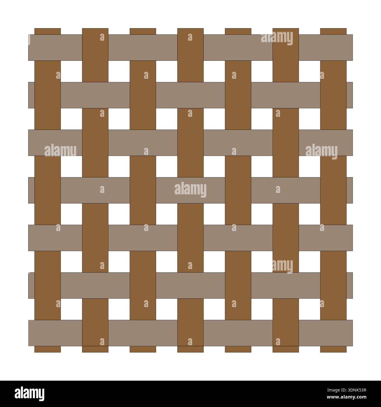 Weave grid pattern. Brown line texture. Interlacing Vector mesh. Abstract geometric background. Stock Vector