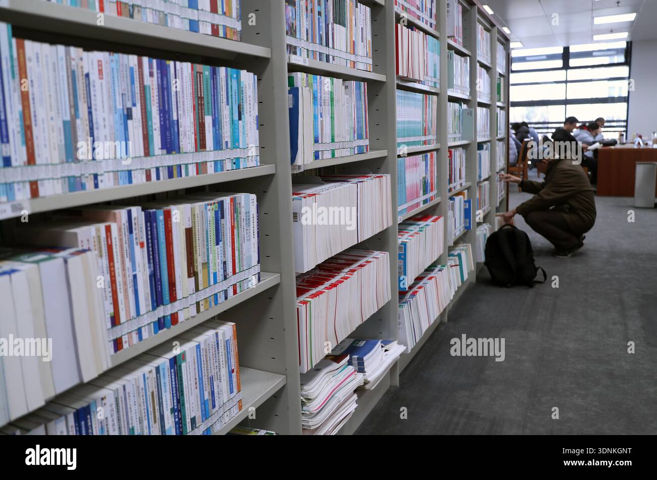 Readers study at the National Library of China in Beijing, China, 8 ...
