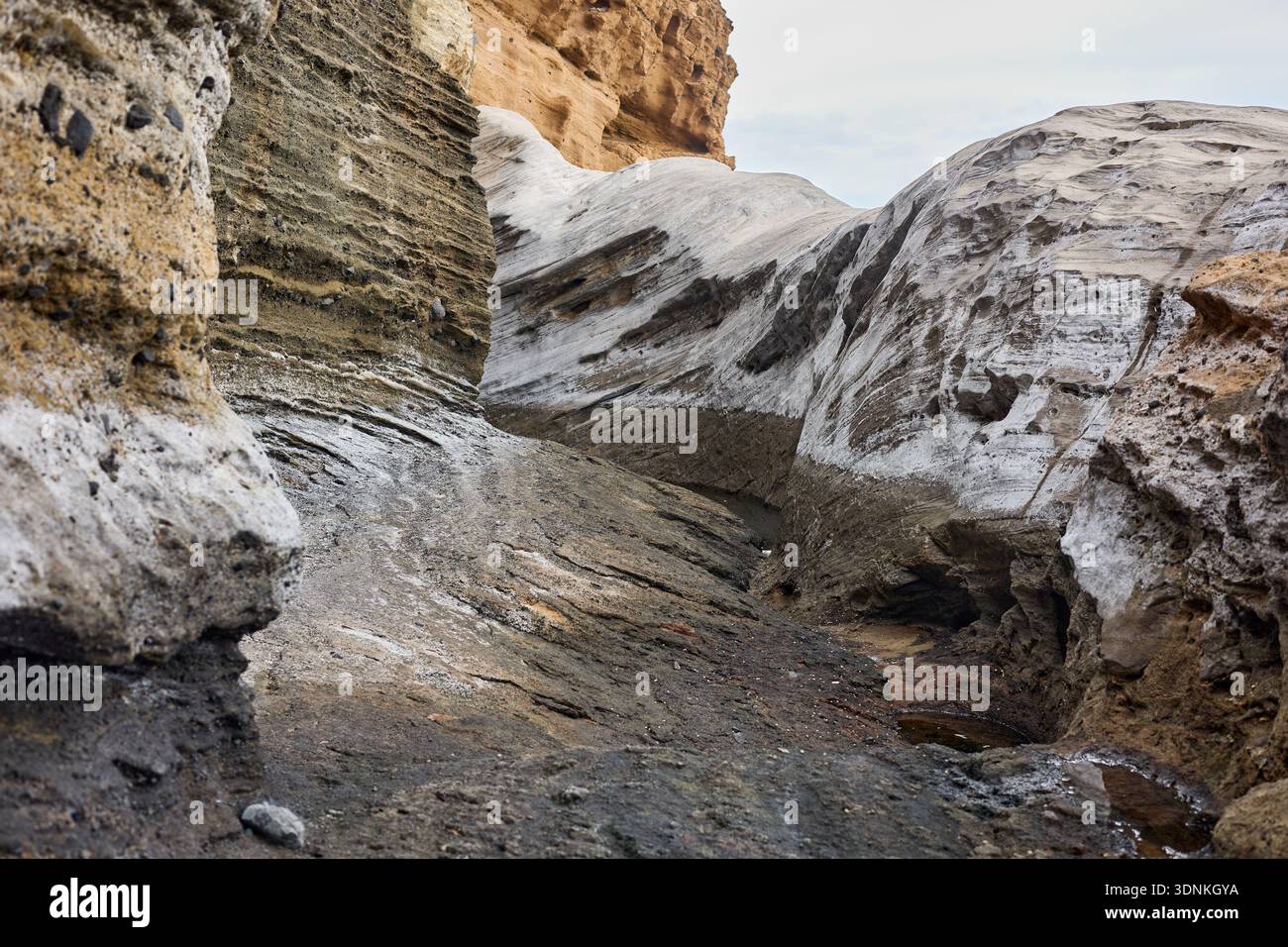 Layered Sandstone Canyon Formations Shaped by Erosion Stock Photo - Alamy