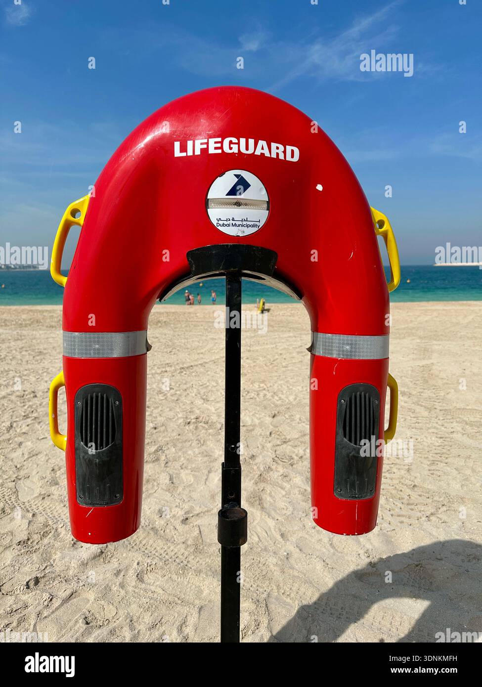 lifeguard facilities Jumeriah Beach one, Dubai - Smartphone Captured Stock Image