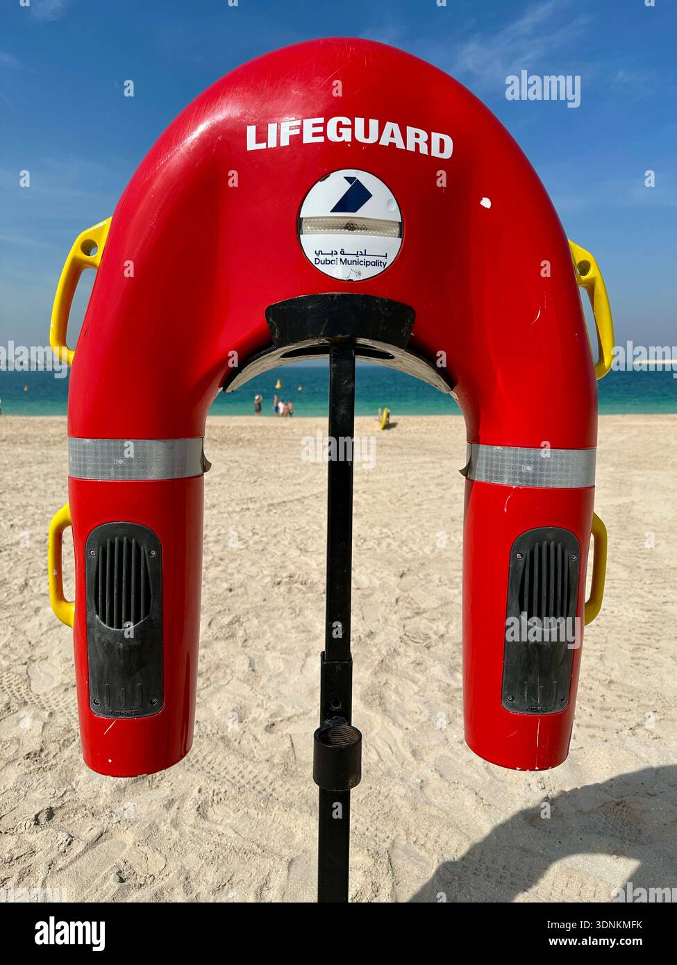 lifeguard facilities Jumeriah Beach one, Dubai - Smartphone Captured Stock Image