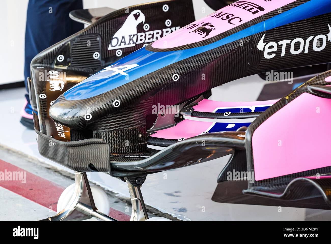 Alpine F1 Team A526, mechanical detail of front wing during the Formula ...