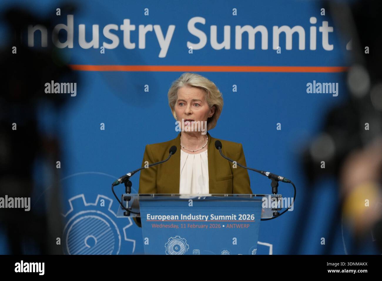 European Commission President Ursula von der Leyen speaks during the ...