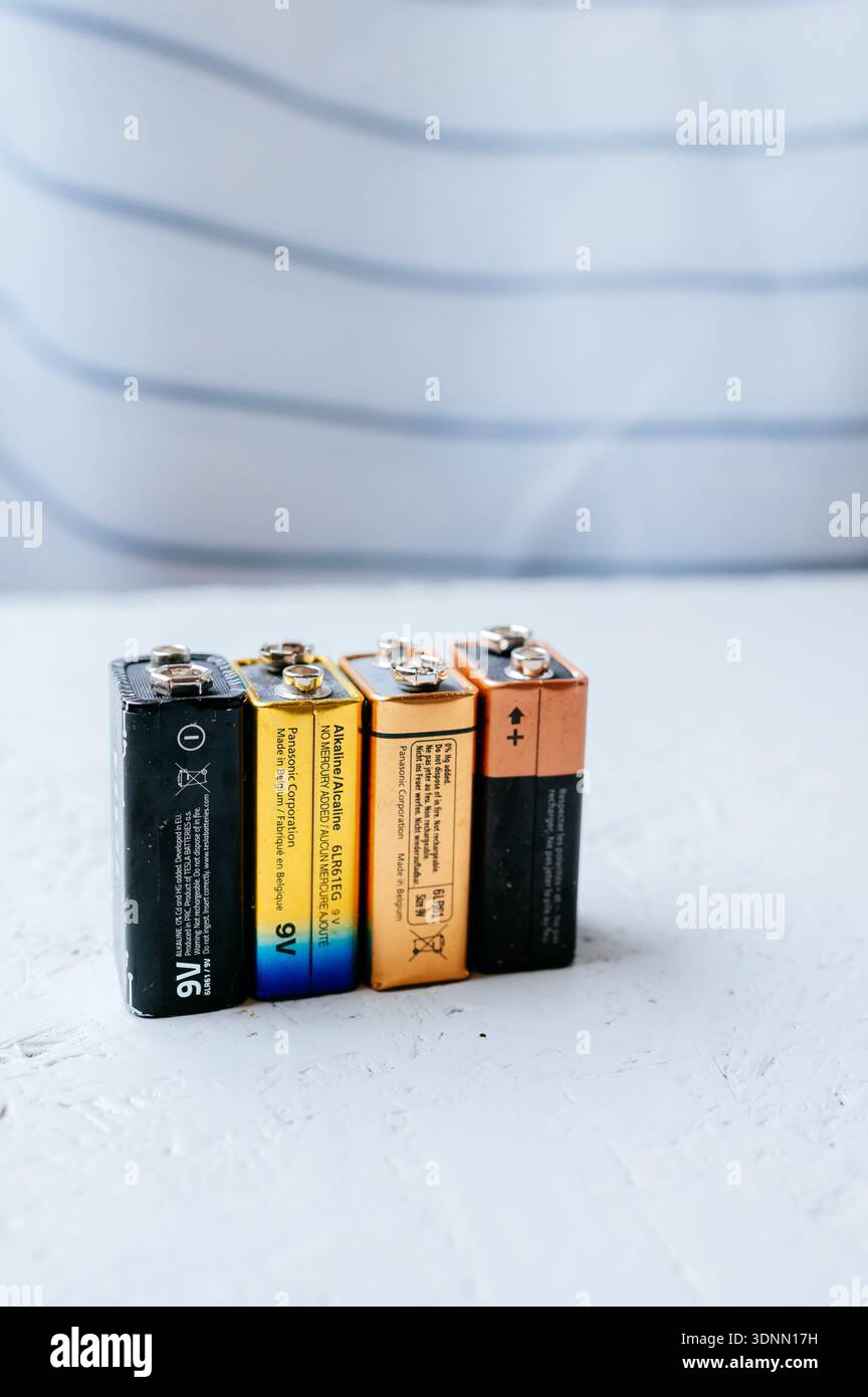 Rectangle Size Battery Chisinau, Moldova, 11 February 2026. Arrangement Of Rectangular ...