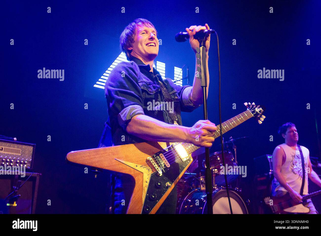 Exeter, UK. 10th Feb 2026 The alternative rock band Ash perform at ...