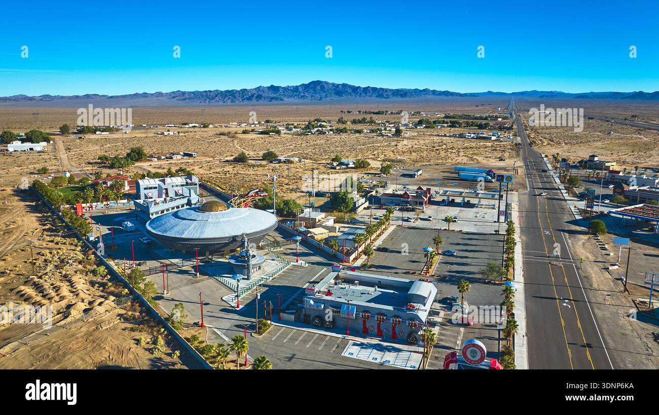 Aerial view famous alien hi-res stock photography and images - Alamy