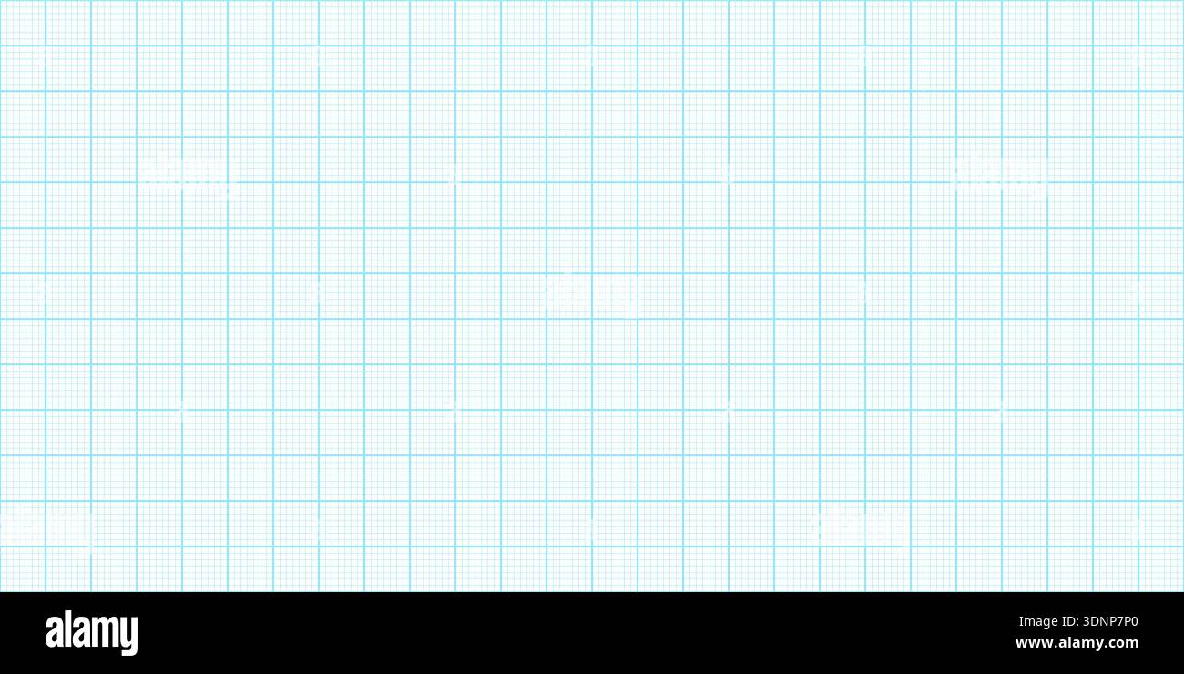 Millimeter graph paper grid. Abstract squared background.  Stock Vector