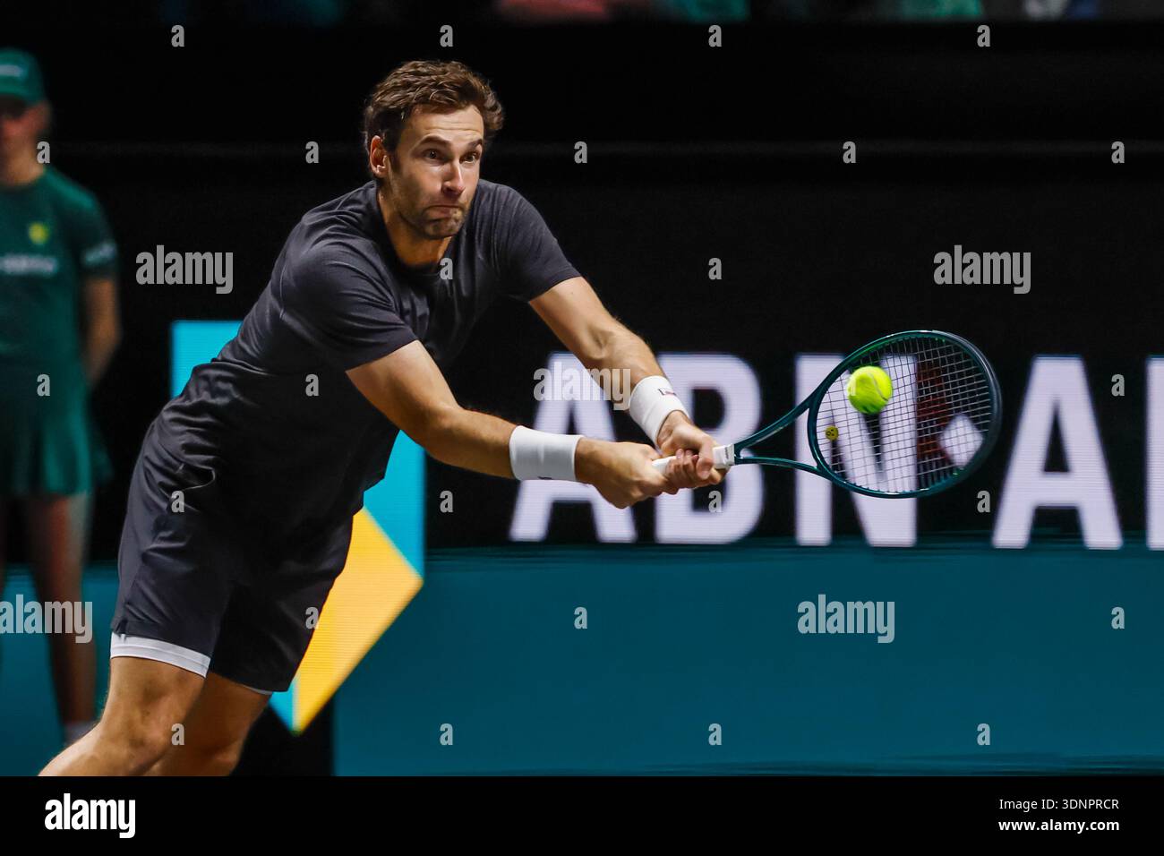 Quentin Halys in action against Tallon Griekspoor during the ABN AMRO ...