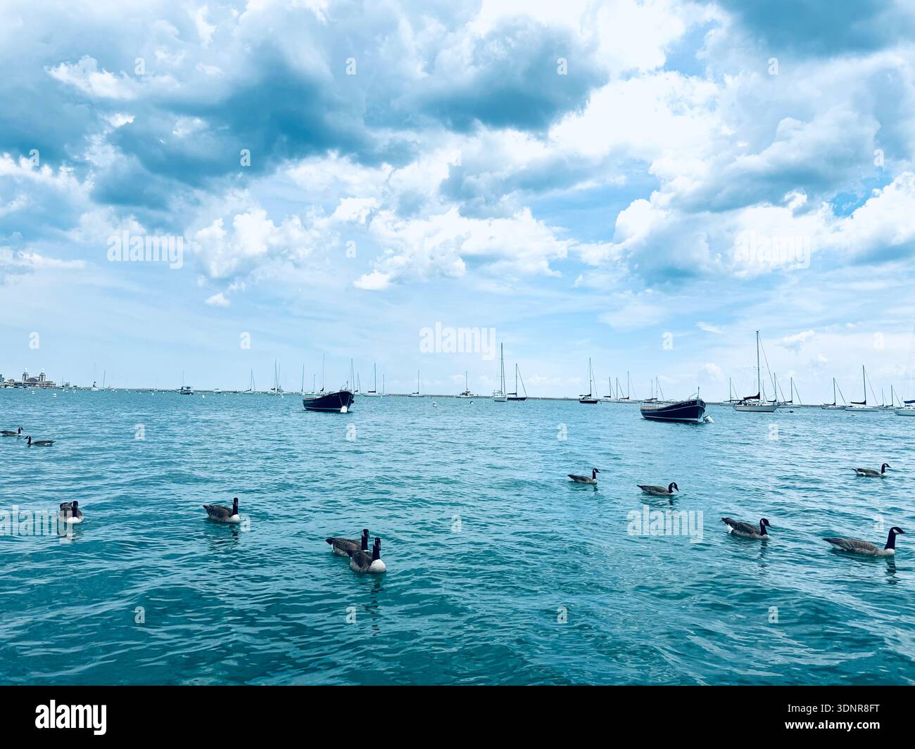 Chicago, Illinois, Urban, Architecture, High-Definition, Minimalism, Street Photography. - Smartphone Captured Stock Image