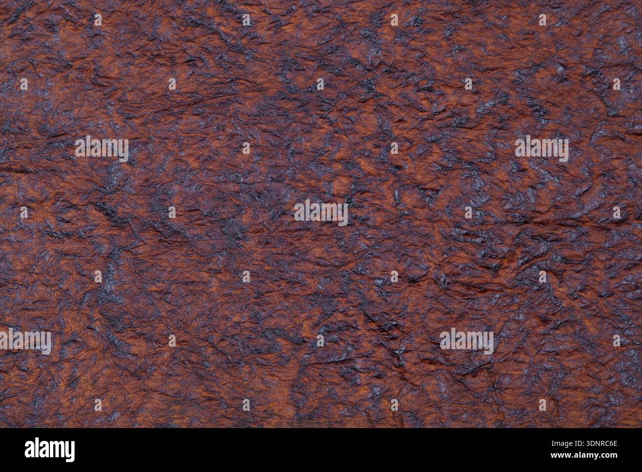 Rough brown leathery texture Stock Photo