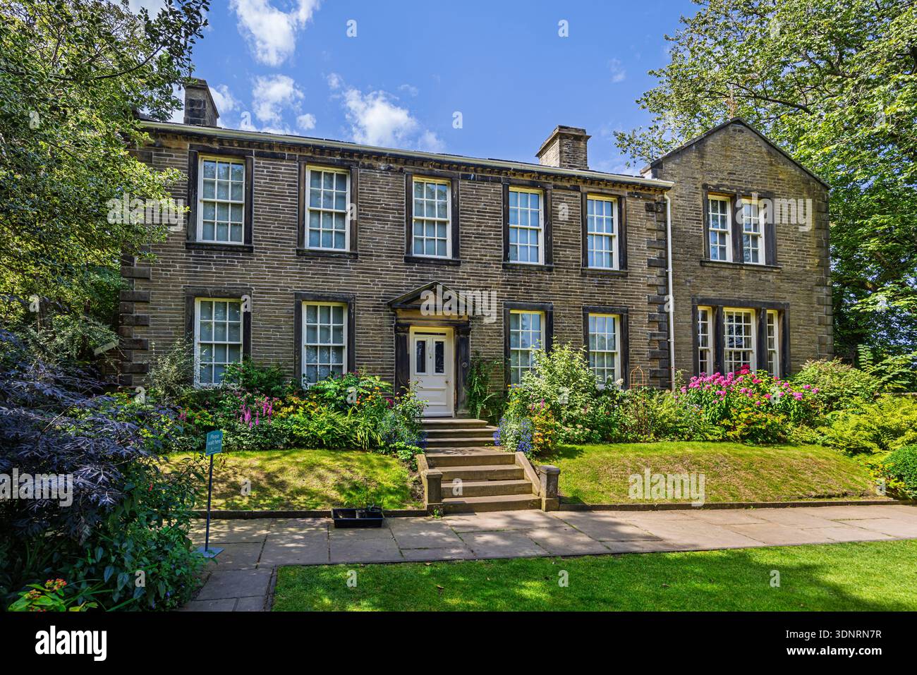 The Bronte Parsonage Museum in Haworth, a village in West Yorkshire, a ...