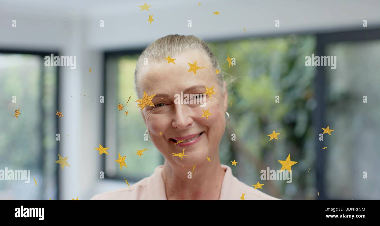 Hoop earrings and mature woman hi-res stock photography and images - Alamy