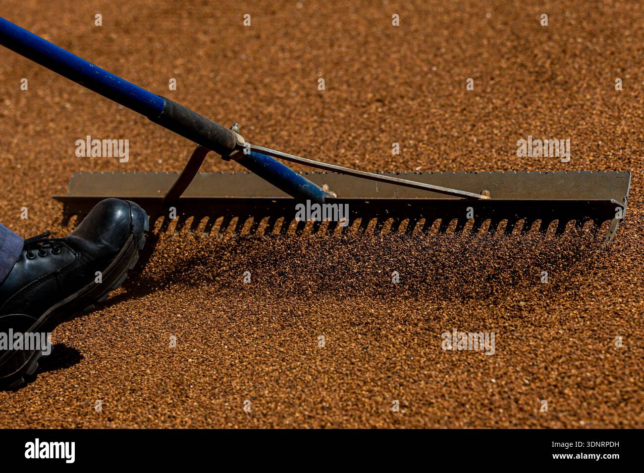 Detailed The Rake GUADALAJARA, MEXICO - JANUARY 31: Detail of a rake being used by a ...
