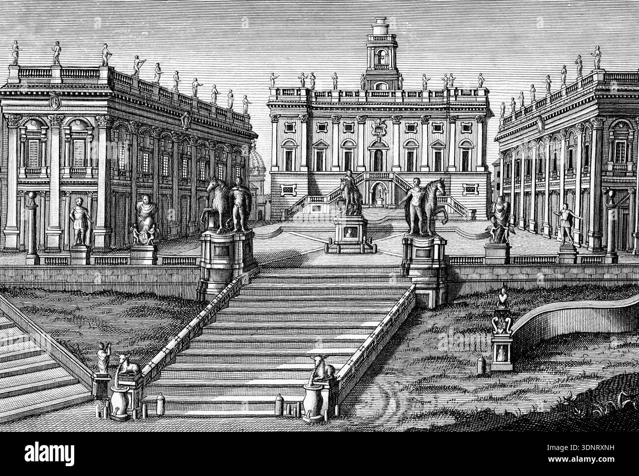The Capitol, Capitolium, Capitoline Hill, Rome, Italy, one of the seven ...