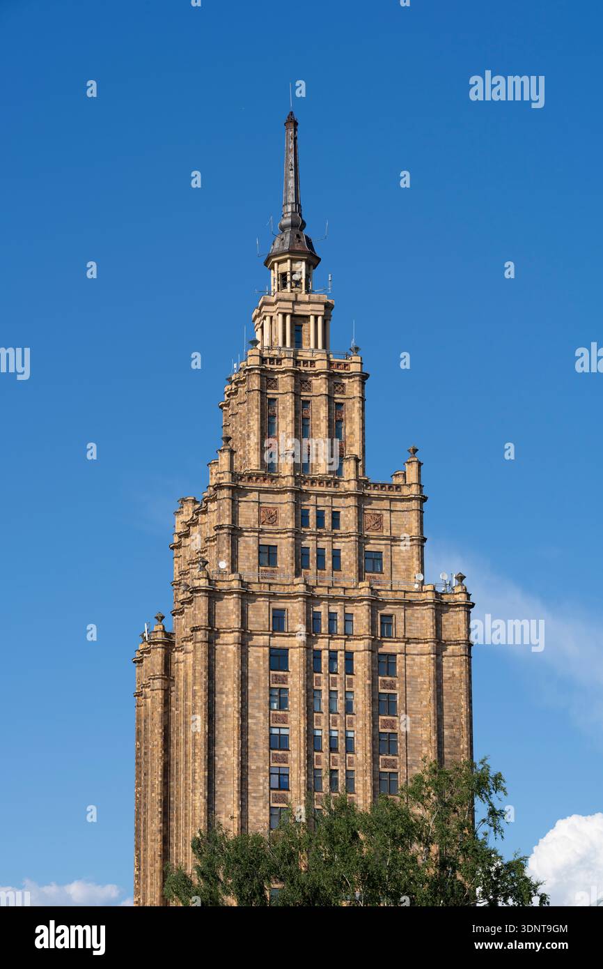 Latvian Academy of Sciences in Riga, Latvia, Europe Stock Photo