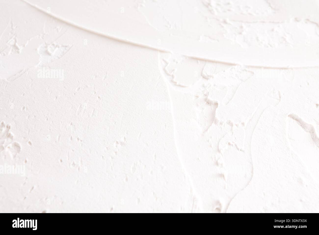 White wall with plaster pattern background Stock Photo