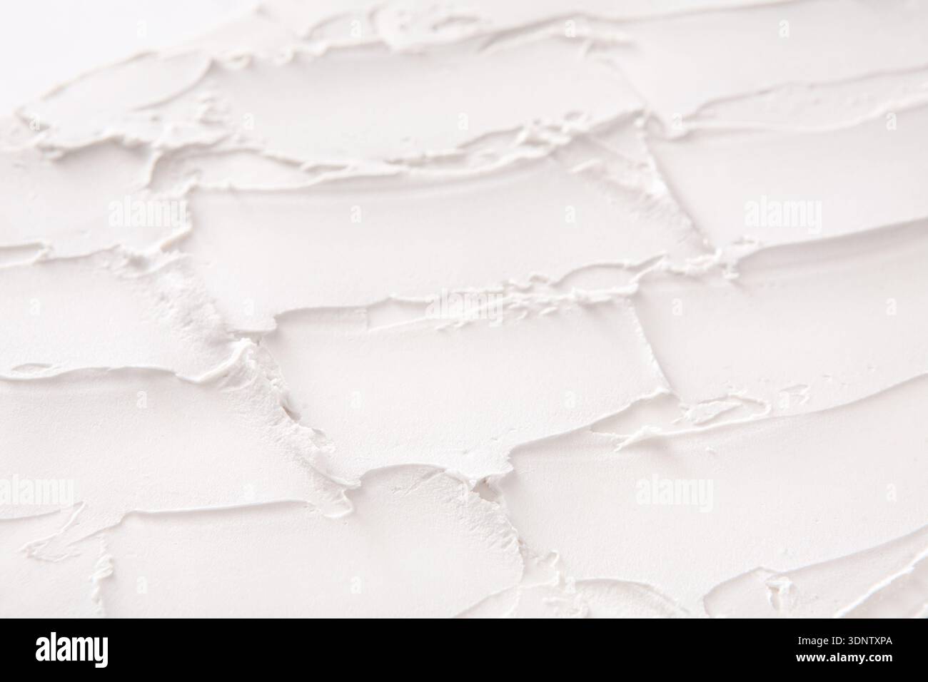 Textured white brick wall, stucco pattern Stock Photo