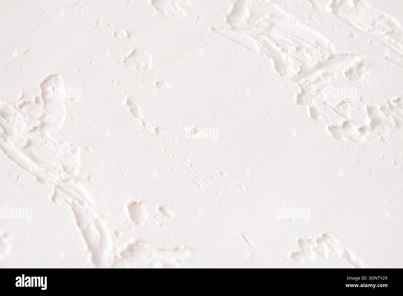 White wall with plaster pattern background Stock Photo