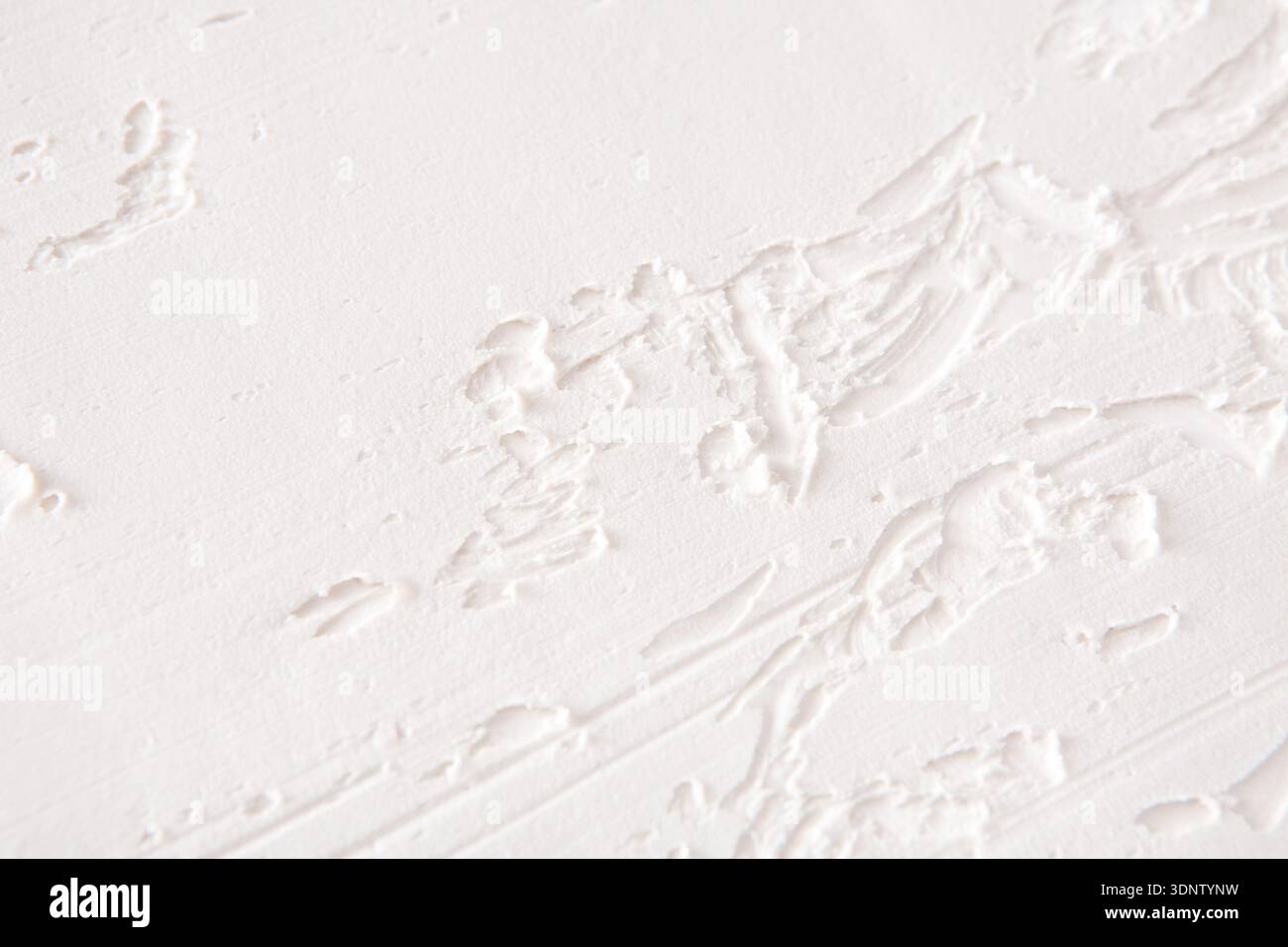 White wall with plaster pattern background Stock Photo