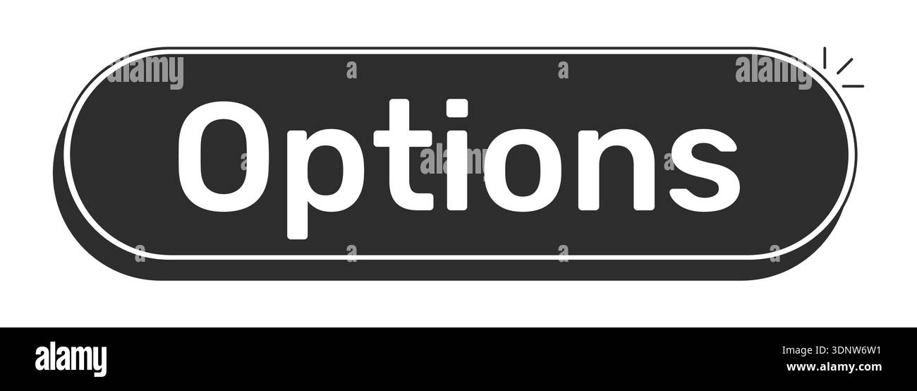 Black Rounded Ui Options rounded modern black UI element Stock Vector Image & Art - Alamy
