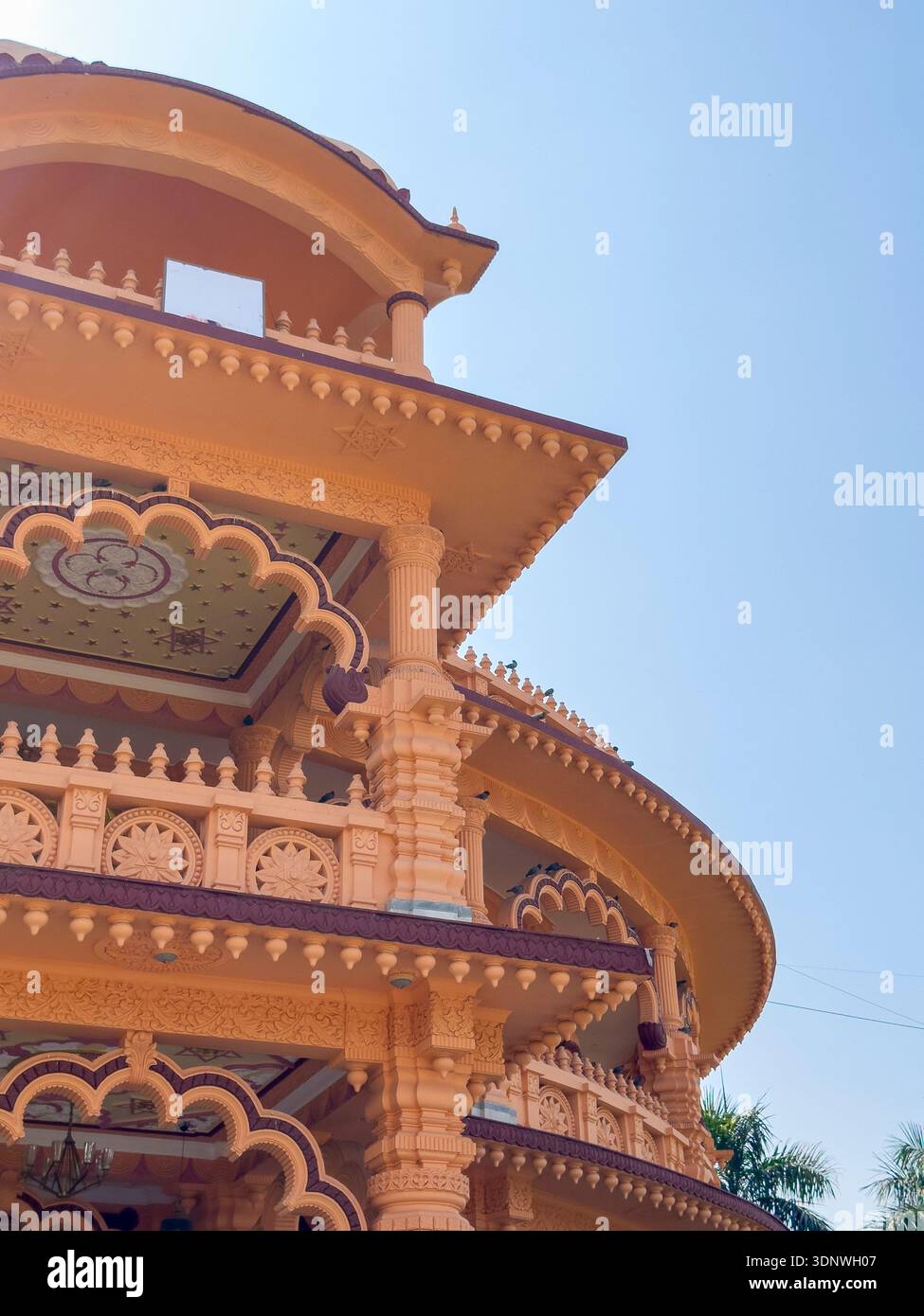 Ancient architecture building with decorated walls and ornate roof ...