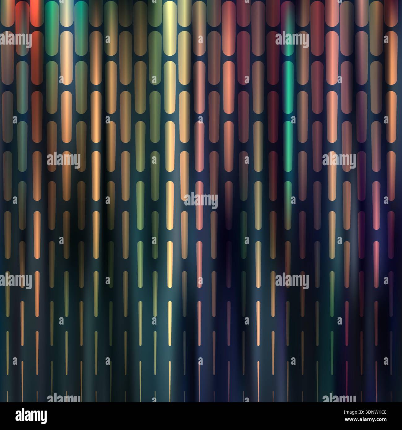 Vivid color vertical dashed lines. Abstract motion wavy background. Vector illustration for design. Stock Vector