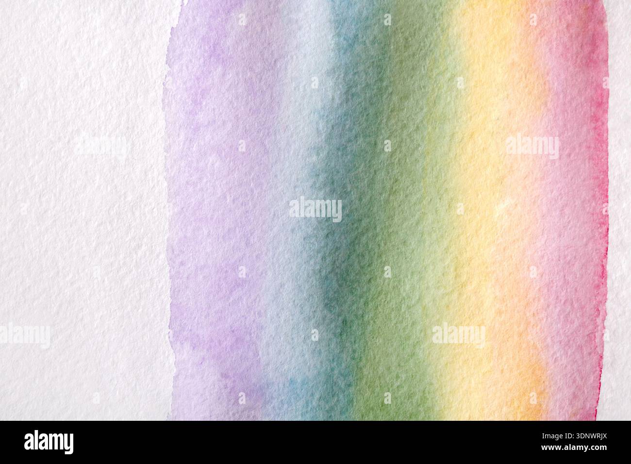 Colored as rainbow abstract watercolor painted texture background Stock Photo