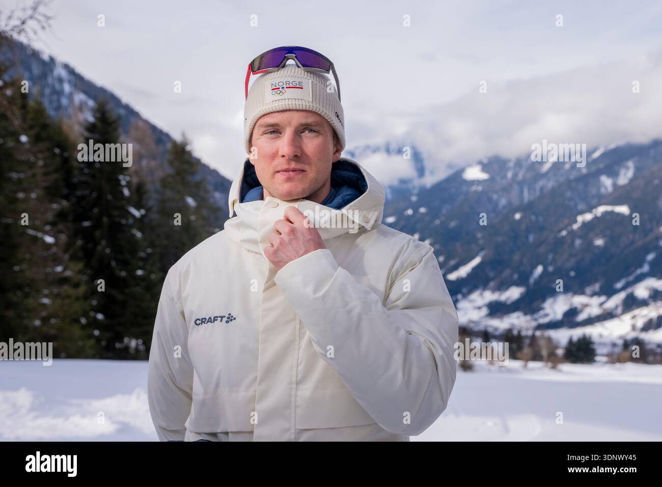 Milan, Italy 20260212. Johan-Olav Smoerdal Botn during a press ...