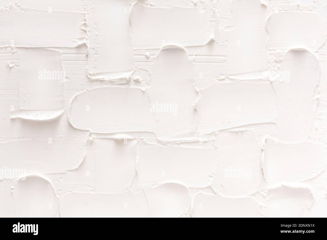 Textured white brick wall, stucco pattern Stock Photo
