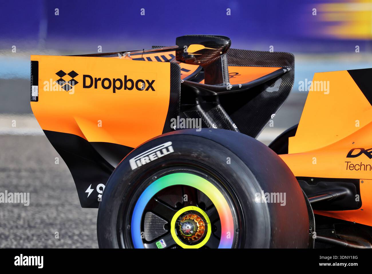 McLaren F1 Team MCL40 rear wing. 12.02.2026. Formula 1 Testing, Bahrain ...