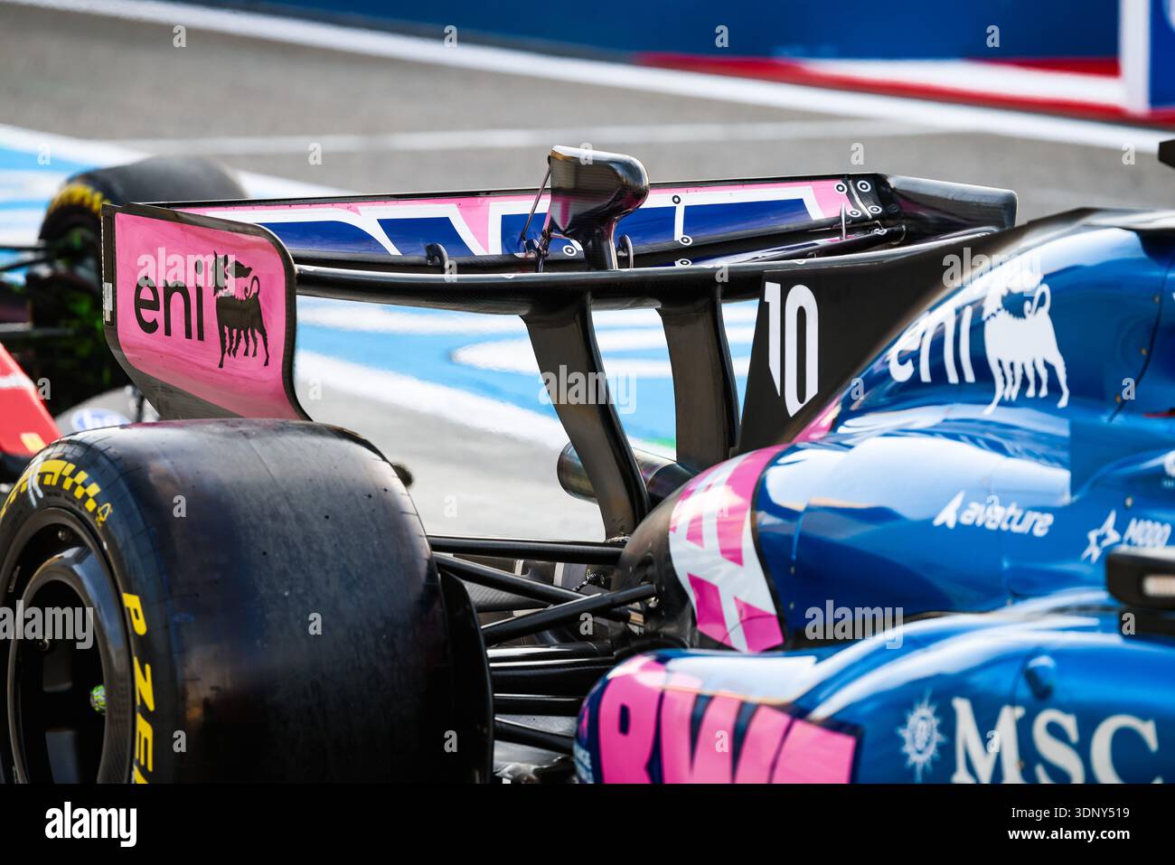 Alpine F1 Team A526, mechanical detail of rear wing during the Formula ...