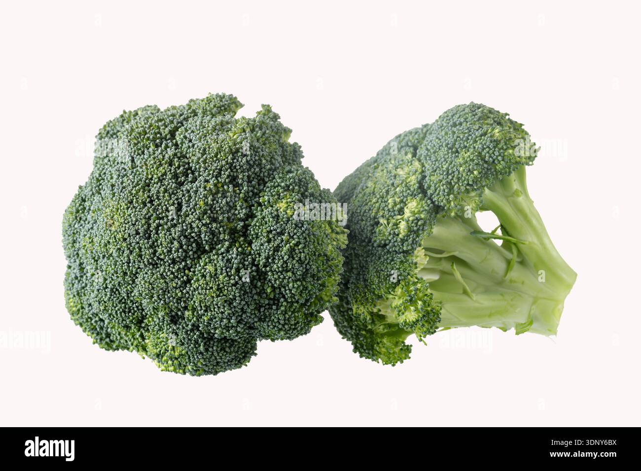Raw organic broccoli cabbage isolated on white background Stock Photo