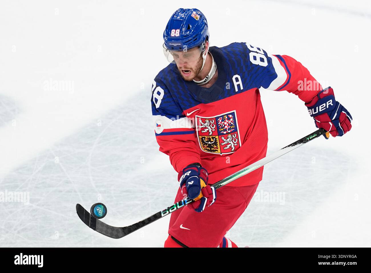 Czechia's David Pastrnak in action How the High Press Broke the Defense