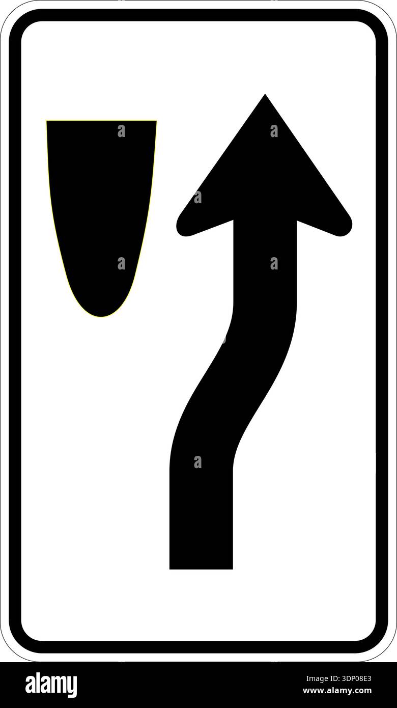 Vector graphic of a usa Keep Right MUTCD highway sign. It consists of a ...