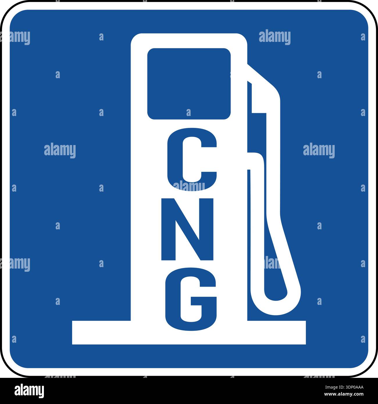Vector graphic of a blue usa Alternative Fuel - CNG mutcd highway sign ...
