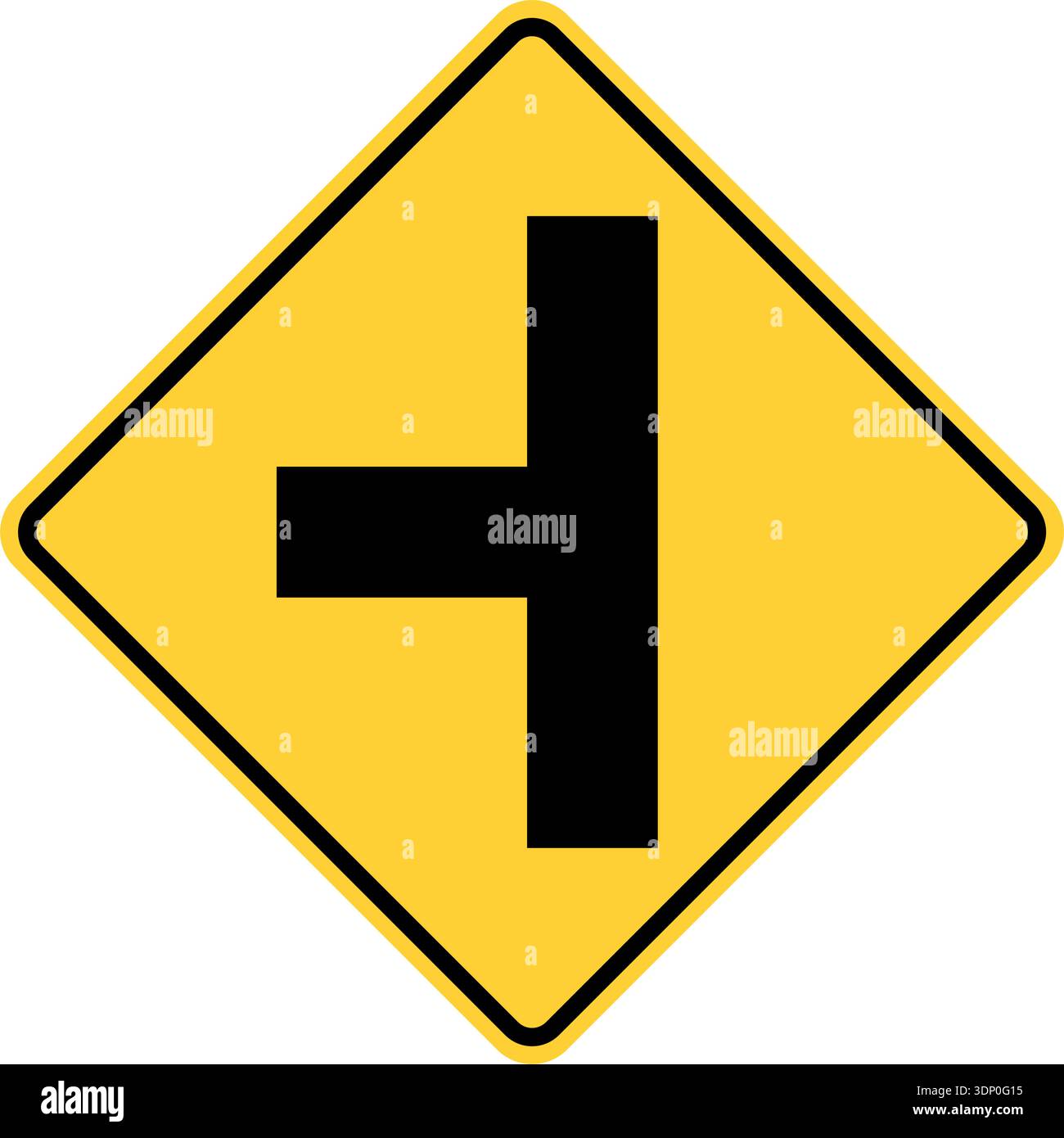 Vector graphic of a usa side road junction highway sign. It consists of ...