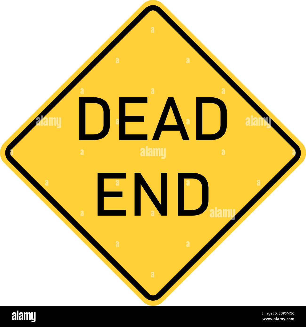 Vector graphic of a usa Dead End highway sign. It consists of the ...