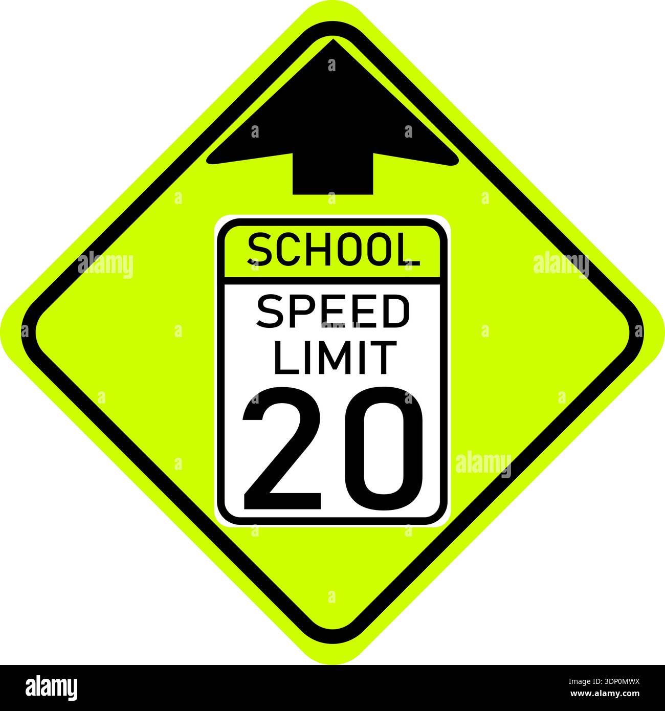 Speed limit 20 Stock Vector Images - Alamy