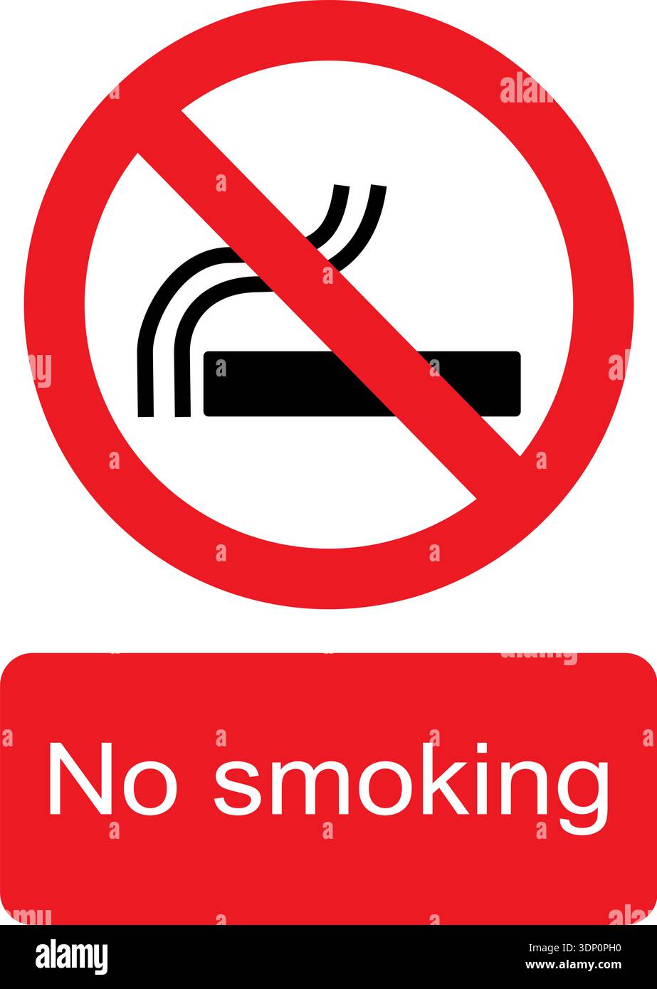 Cigarette warning label Stock Vector Images