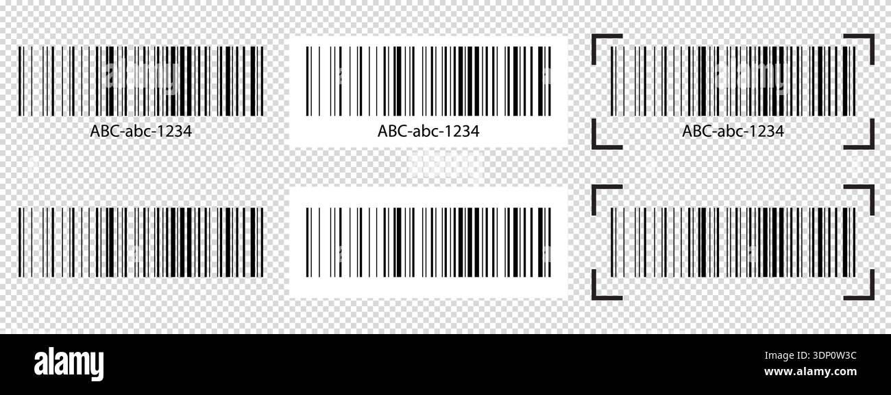 Frame For Barecode Reader Set of barcode tag samples with scanner frames. Bar code labels ...