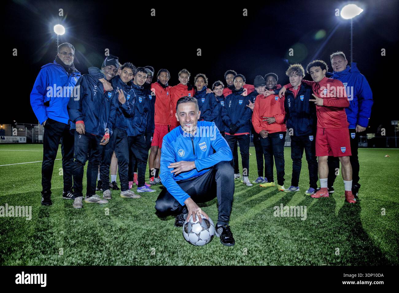 DIEMEN ,12-02-2026, Rapper and football trainer Yes-R at Football Club ...